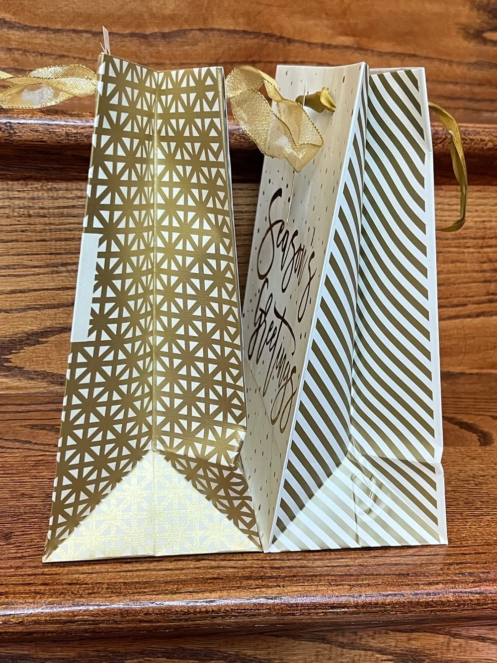 Lot of  3 Holiday Christmas Bags And Tissue Paper